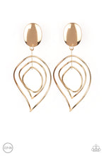 Load image into Gallery viewer, Metallic Foliage - Gold Clip-on Earrings