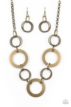 Load image into Gallery viewer, Ringed in Radiance - Brass Necklace
