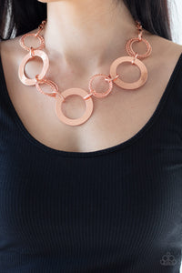 Ringed in Radiance - Copper Necklace