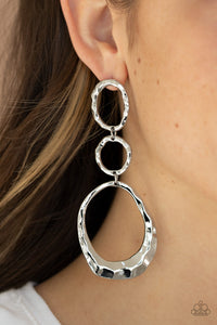 Radically Rippled - Silver Earrings