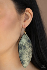 Serenely Smattered - Gold Earrings