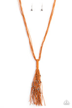 Load image into Gallery viewer, Hand-Knotted Knockout - Orange Necklace
