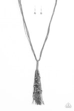 Load image into Gallery viewer, Hand-Knotted Knockout - Silver Necklace