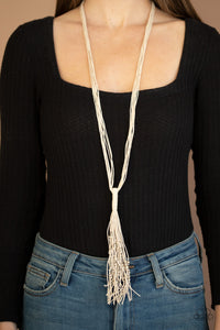 Hand-Knotted Knockout - White Necklace