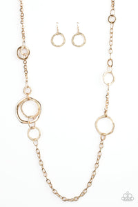 Amped Up Metallics - Gold Necklace