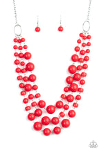 Load image into Gallery viewer, Everyone Scatter! - Red Necklace
