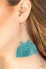 Load image into Gallery viewer, Tassel Treat - Blue Earrings