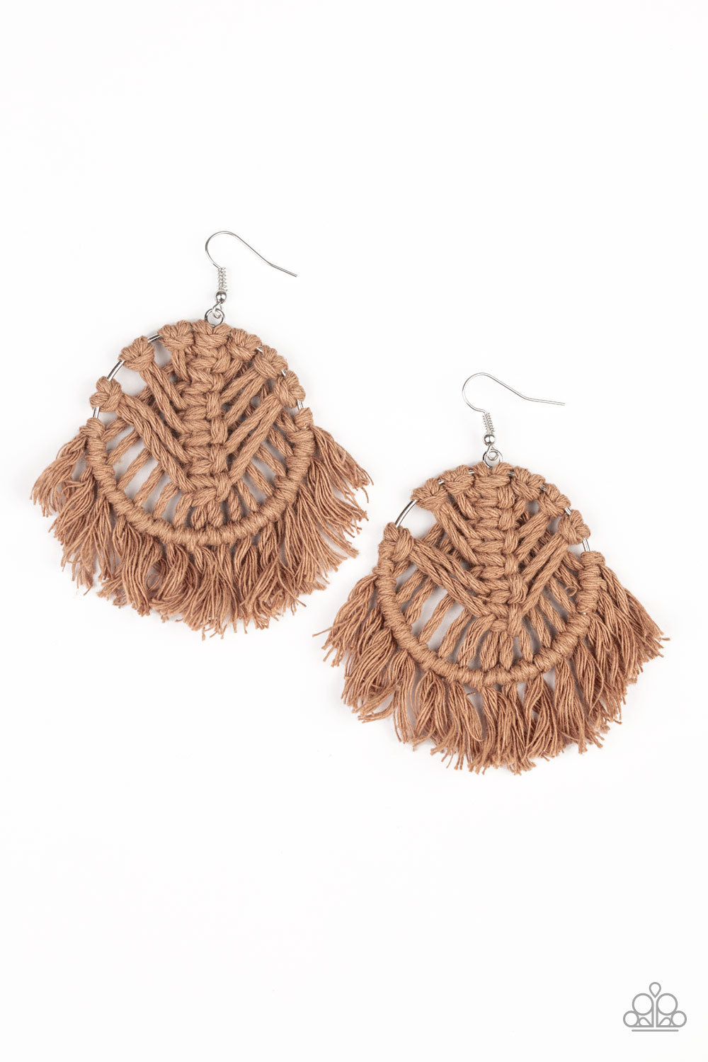 All About MACRAME - Brown Earrings