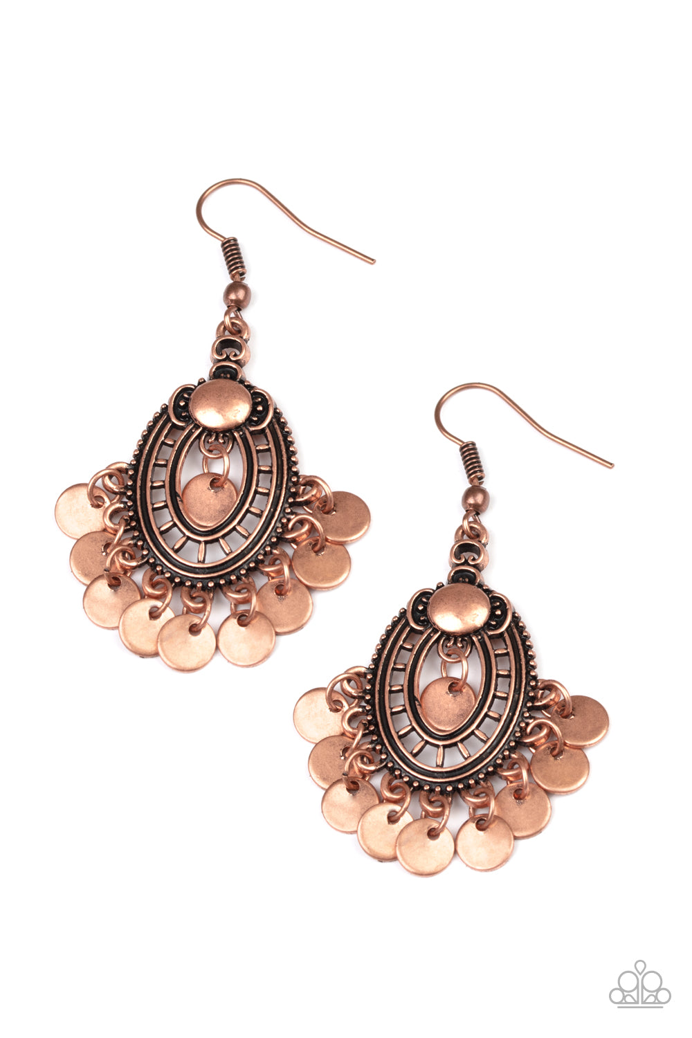 Chime Chic - Copper Earrings