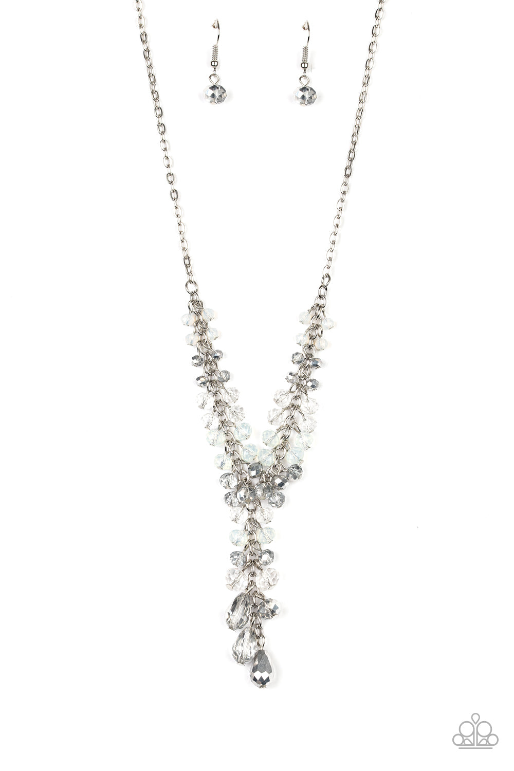 Iridescent Illumination - Silver Necklace