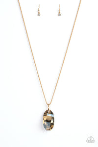 Gemstone Grandeur - Gold Necklace