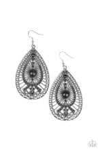 Load image into Gallery viewer, Just Dropping By - Black Earrings