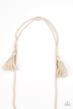 Load image into Gallery viewer, Macrame Mantra - White Necklace