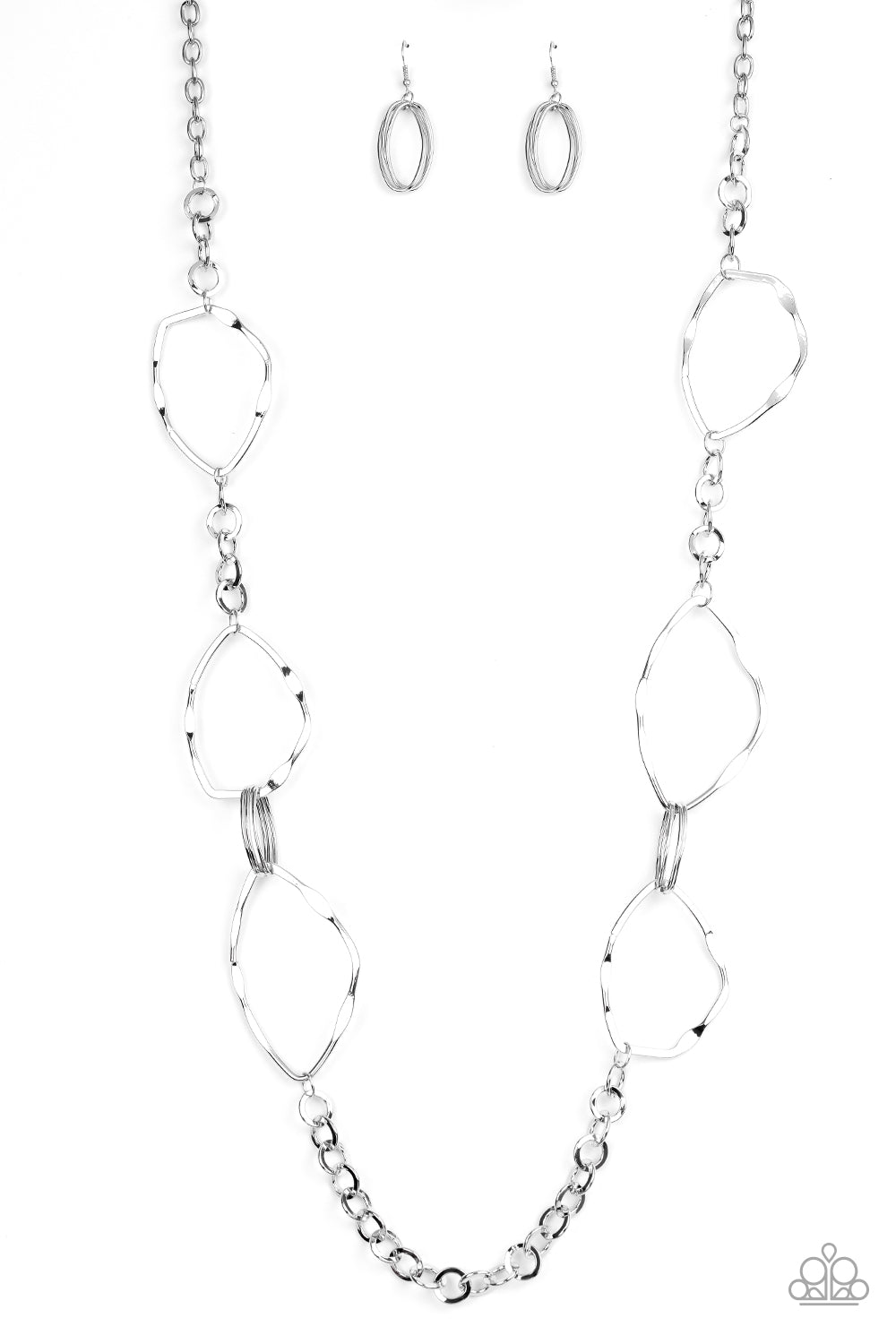 Abstract Artifact - Silver Necklace