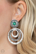Load image into Gallery viewer, Bare Your Soul - Green Clip on Earrings