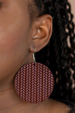 Load image into Gallery viewer, WEAVE Your Mark - Red Earrings