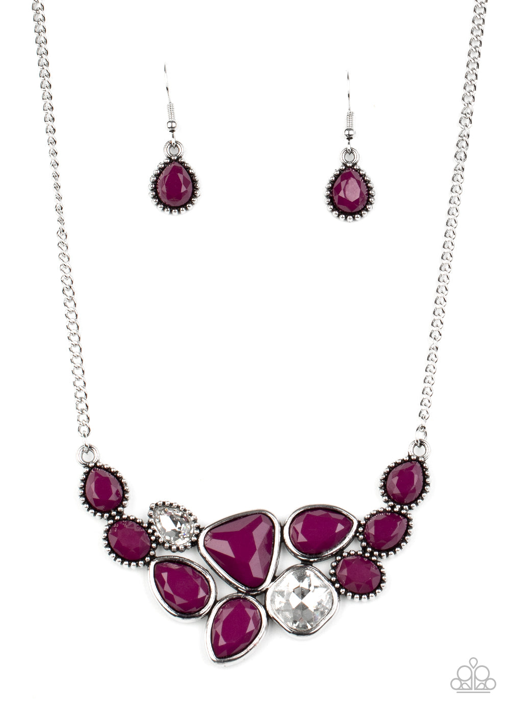 Breathtaking Brilliance - Purple Necklace