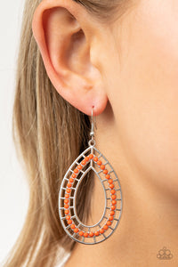 Fruity Fiesta - Orange Earrings