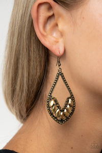 Ethereal Expressions - Brass Earrings
