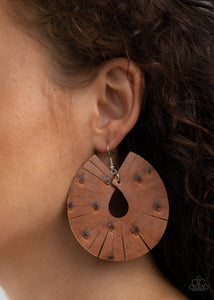 Palm Islands- Brown Earrings
