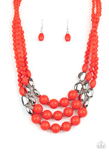 Load image into Gallery viewer, Flamingo Flamboyance - Red Necklace