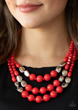 Load image into Gallery viewer, Flamingo Flamboyance - Red Necklace