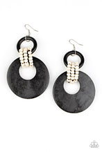 Load image into Gallery viewer, Beach Day Drama - Black Earrings