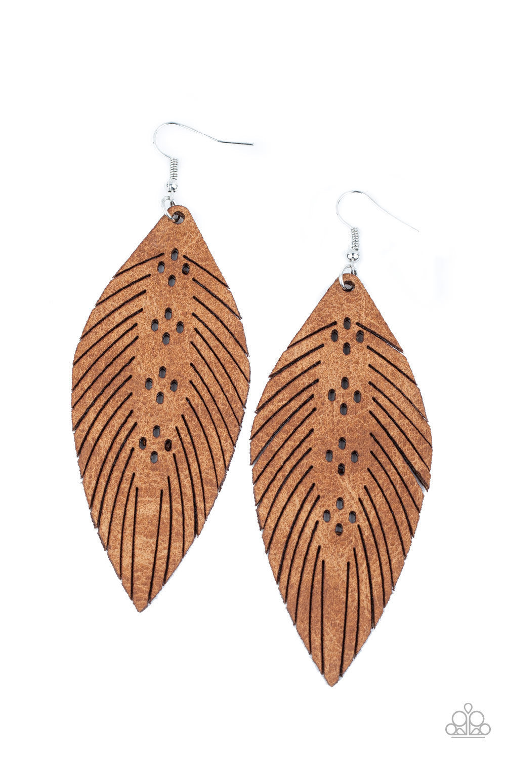 Wherever The Wind Takes Me - Brown Earrings