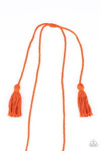 Between You and MACRAME - Orange Necklace
