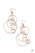 Load image into Gallery viewer, Running Circles Around You - Copper Earrings