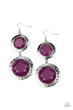 Load image into Gallery viewer, Thrift Shop Stop - Purple Earrings