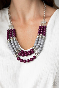 BEAD Your Own Drum - Purple Necklace