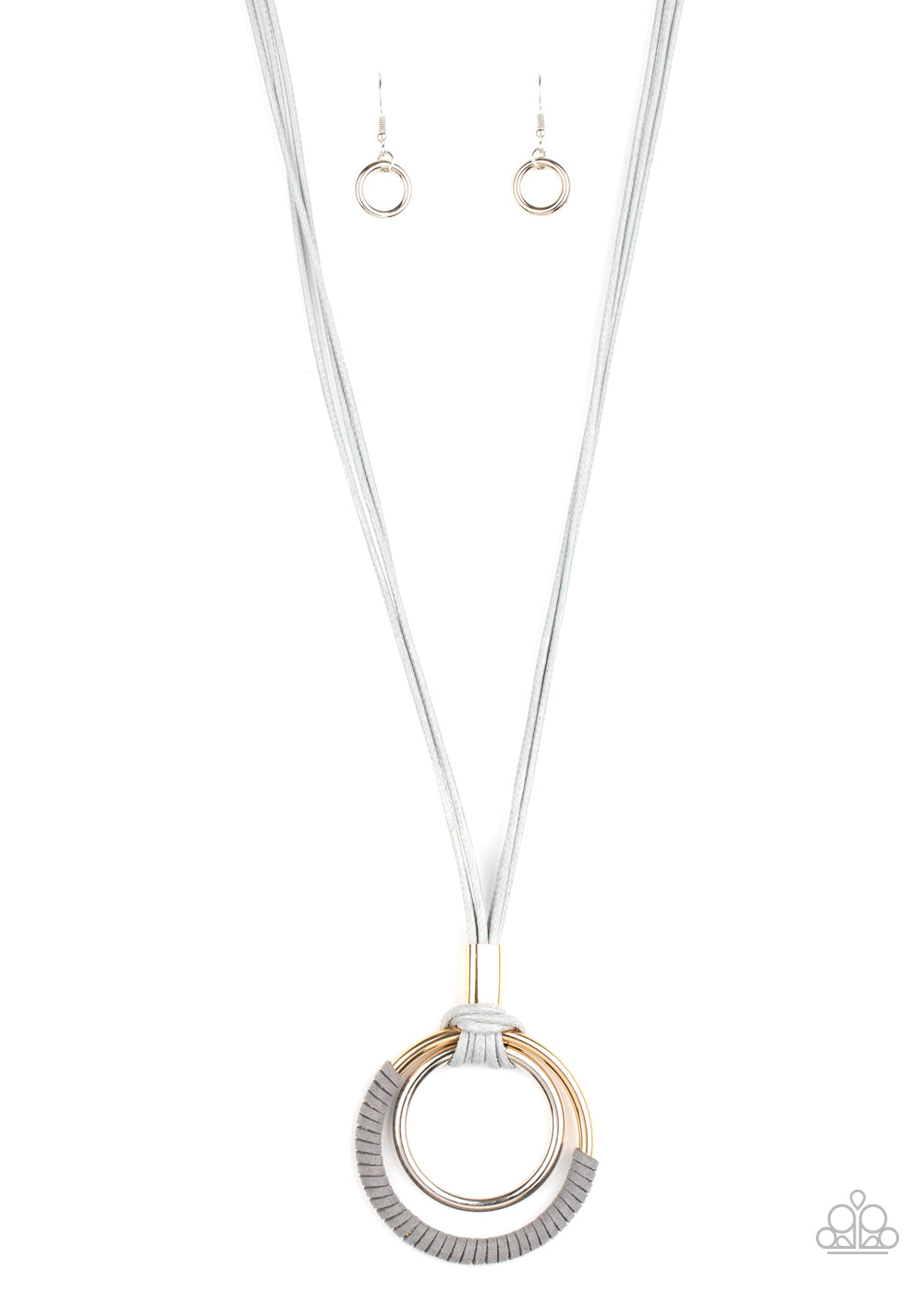 Elliptical Essence - Silver Necklace