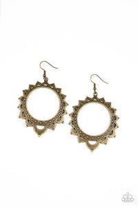 Casually Capricious - Brass Earrings