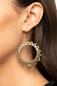Casually Capricious - Brass Earrings
