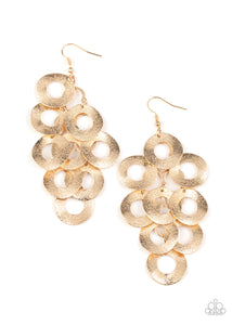 Scattered Shimmer - Gold Earrings