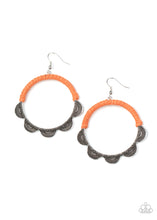 Load image into Gallery viewer, Tambourine Trend - Orange Earrings
