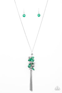 Party Girl Glow - Green Necklace