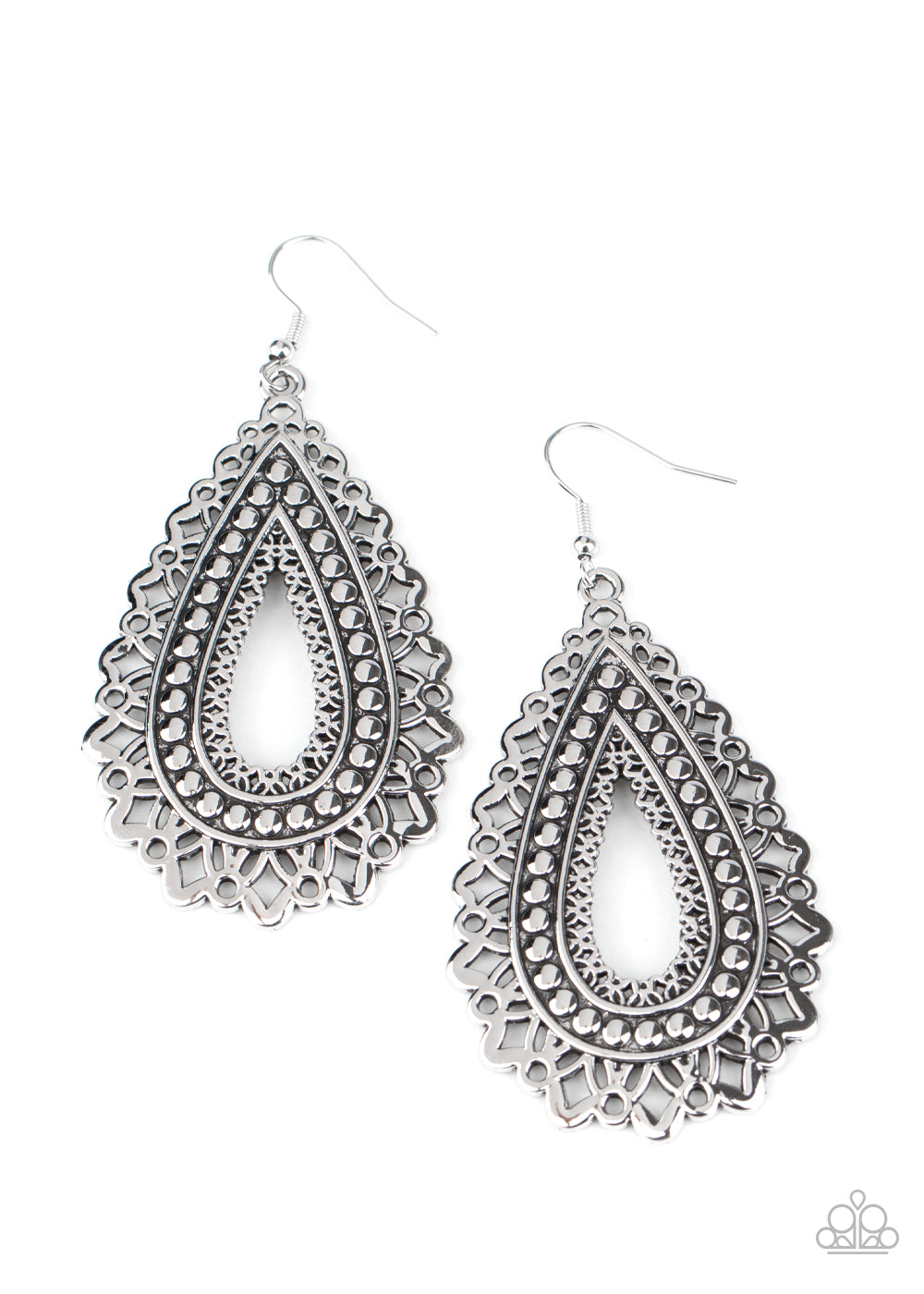 Texture Garden - Silver Earrings