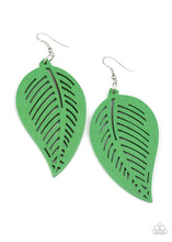 Load image into Gallery viewer, Tropical Foliage - Green Earrings