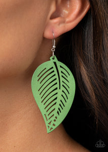 Tropical Foliage - Green Earrings