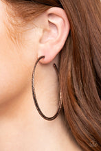 Load image into Gallery viewer, Curved Couture - Copper Earrings