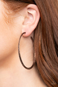 Curved Couture - Copper Earrings