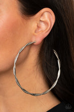 Load image into Gallery viewer, Out of Control Curves - Silver Earrings