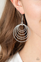 Load image into Gallery viewer, Elliptical Elegance - Silver Earrings
