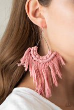 Load image into Gallery viewer, Wanna Piece Of MACRAME? - Pink Earrings