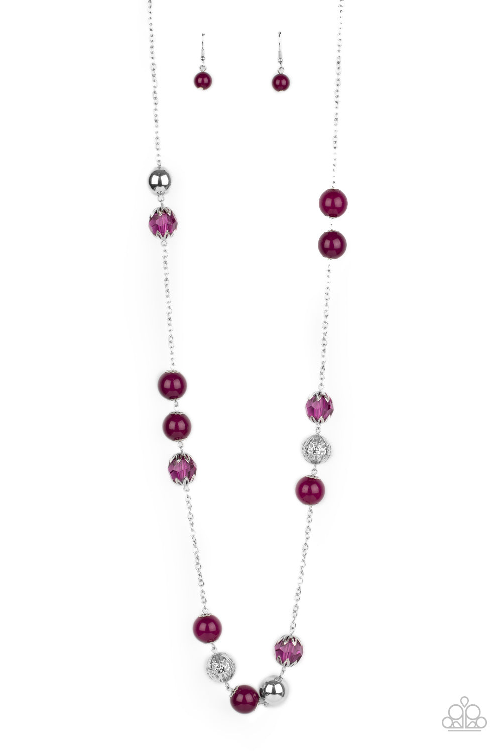 Fruity Fashion - Purple Necklace