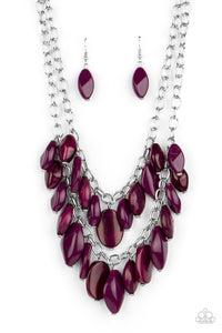 Palm Beach Beauty - Purple Necklace