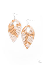 Load image into Gallery viewer, Cork Cabana - White Earrings