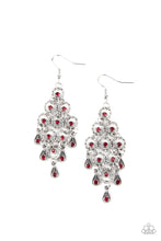Load image into Gallery viewer, Chandelier Cameo - Red Earrings